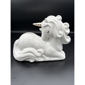 Child to Cherish Ceramic Charlie The Unicorn Piggy Bank Fairy Mystical nursery